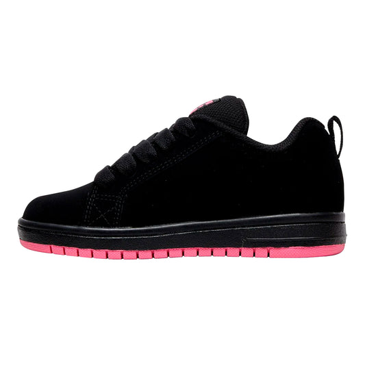 TENIS DC SHOES COURT GRAFFIK PARA NIÑA COLOR NEGRO