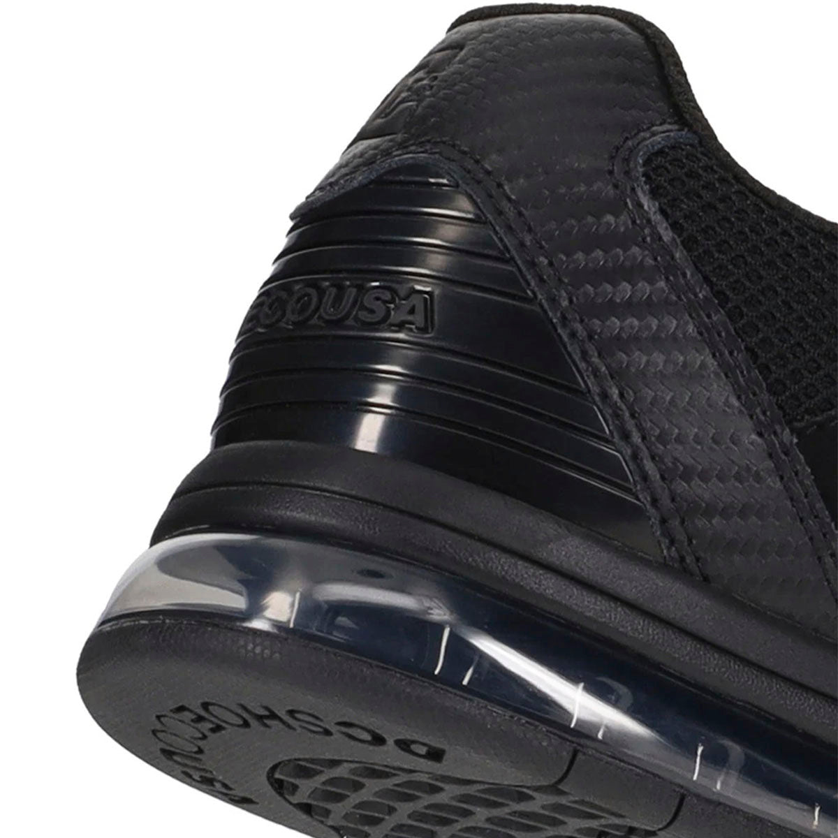 TENIS DC SHOES VERSATILE PARA CABALLERO COLOR NEGRO MONOCROMO