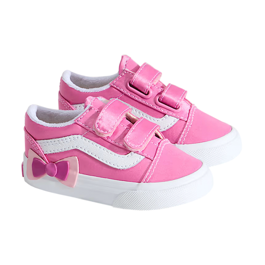 TENIS VANS OLD SKOOL V INFANTIL COLOR ROSA