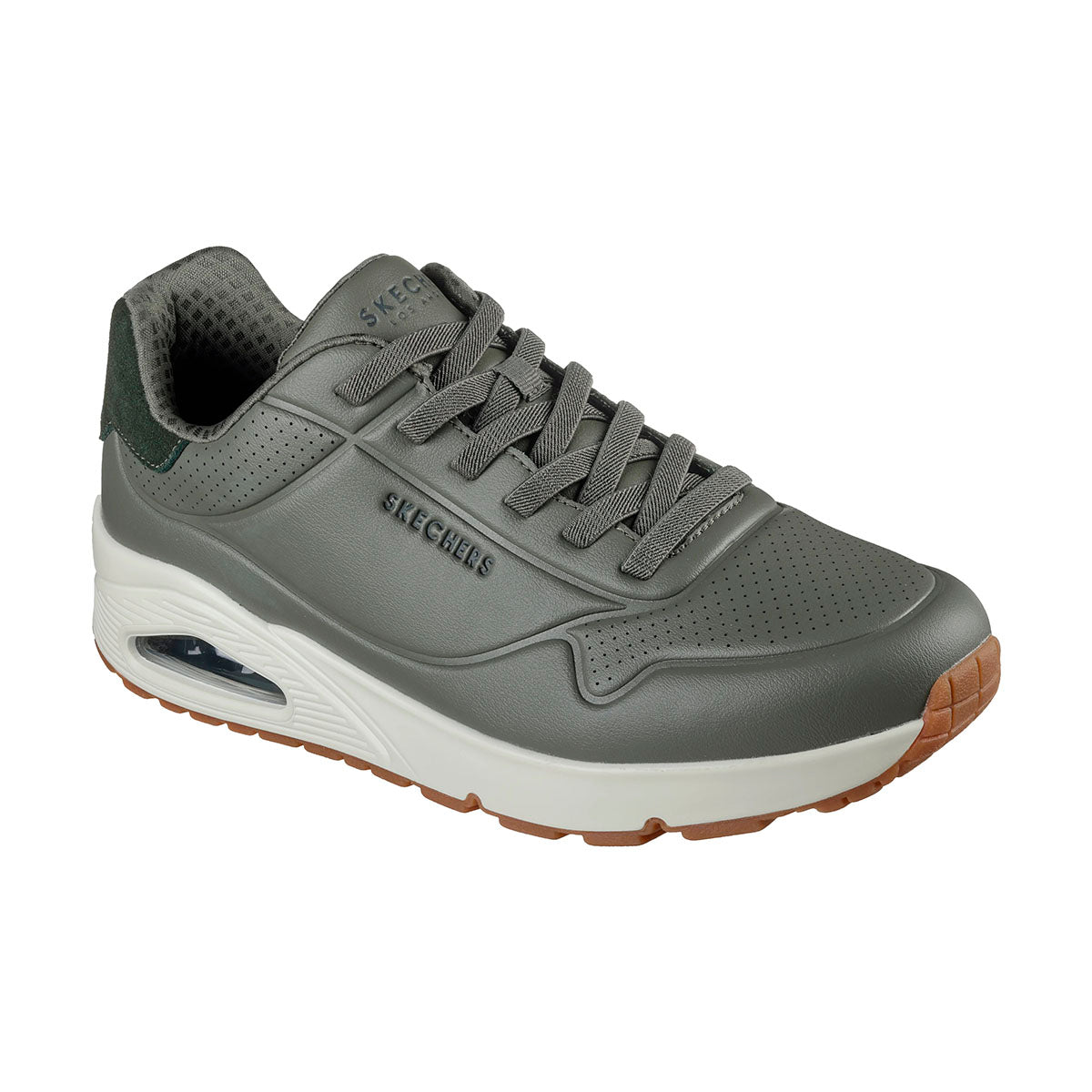 TENIS SKECHERS UNO-TAILORED AIR PARA CABALLERO COLOR OLIVO