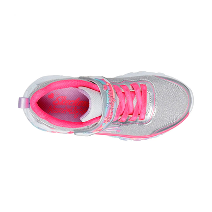 TENIS SKECHERS S-LIGHTS PARA NIÑA COLOR PLATA