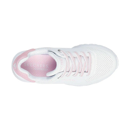 TENIS SKECHERS UNO LITE PARA NIÑA COLOR BLANCO