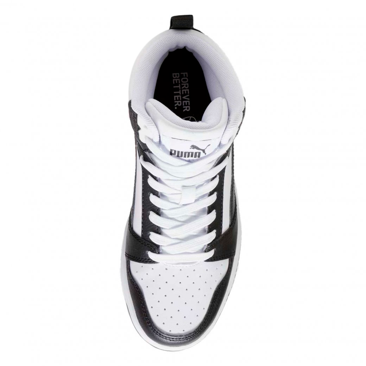 PUMA REBOUND V6 JUVENIL COLOR NEGRO BLANCO