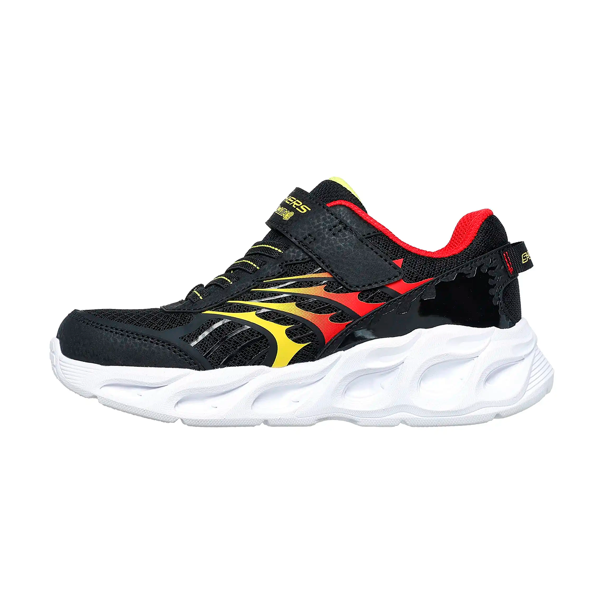 TENIS SKECHERS S-LIGHTS TERMO FLASH PARA NIÑO COLOR NEGRO