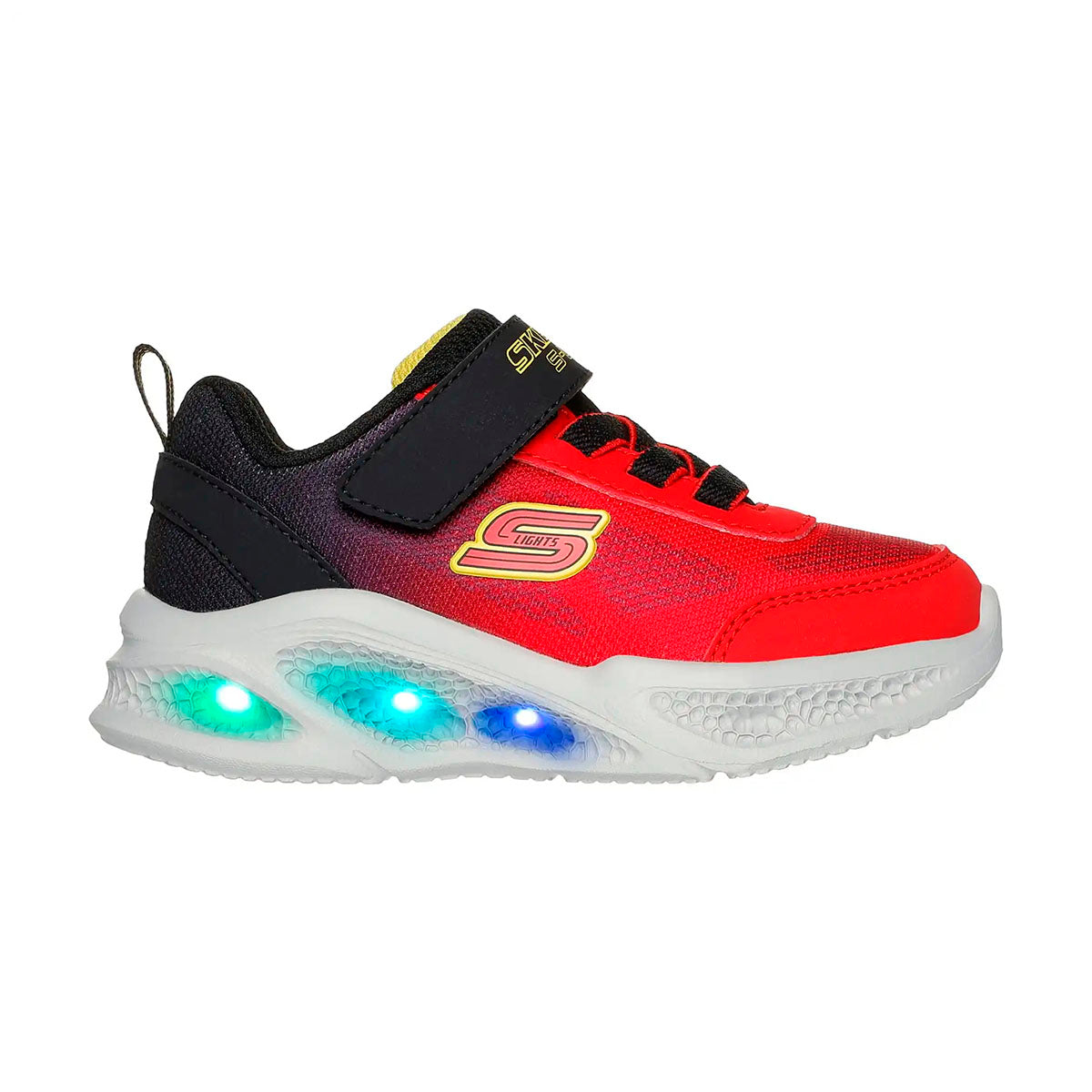 TENIS SKECHERS METEOR LIGHTS INFANTIL COLOR ROJO