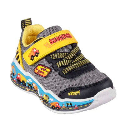 TENIS SKECHERS PLAY SCENE INFANTIL COLOR GRIS