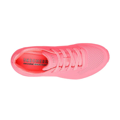 TENIS SKECHERS THE UNO PARA DAMA COLOR CORAL