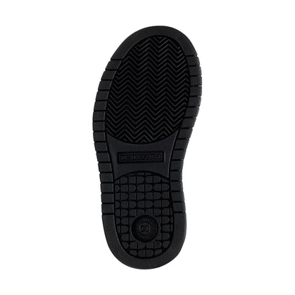 TENIS DC SHOES COURT GRAFFIK PARA NIÑO COLOR NEGRO MONOCROMO