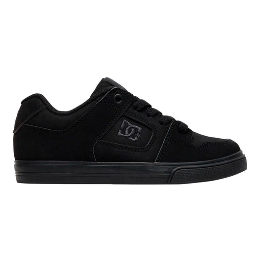 TENIS DC SHOES PURE JUVENIL COLOR NEGRO MONOCROMO