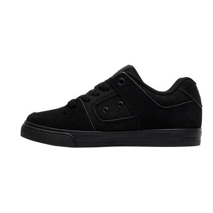 TENIS DC SHOES PURE JUVENIL COLOR NEGRO MONOCROMO