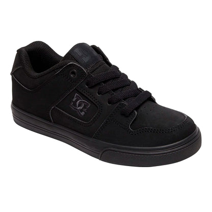TENIS DC SHOES PURE JUVENIL COLOR NEGRO MONOCROMO