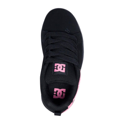 TENIS DC SHOES COURT GRAFFIK PARA NIÑA COLOR NEGRO