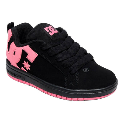 TENIS DC SHOES COURT GRAFFIK PARA NIÑA COLOR NEGRO