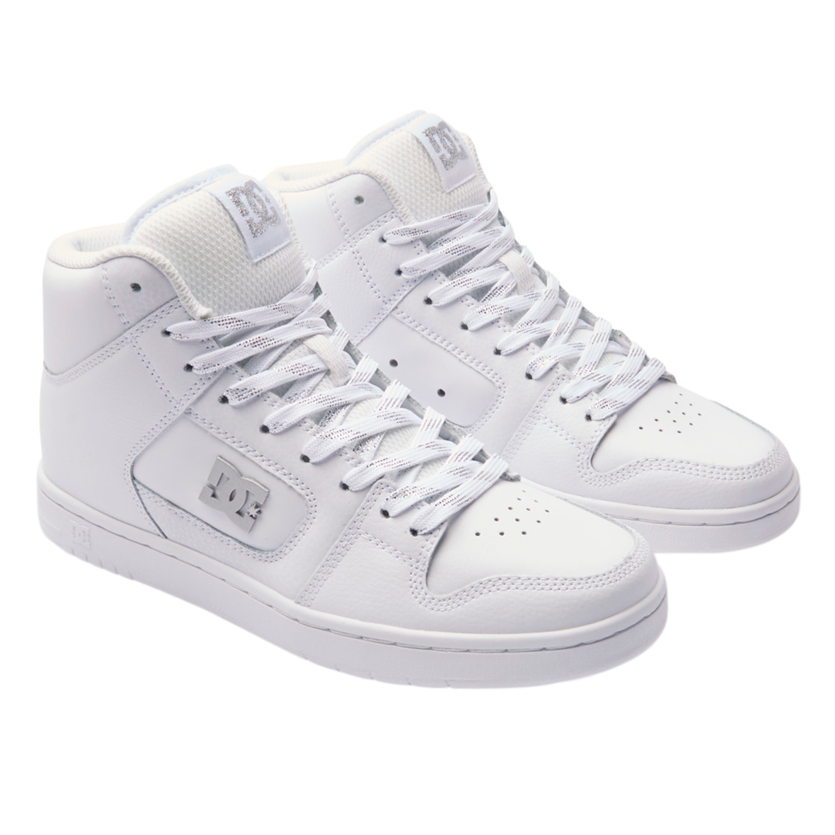 DC SHOES MANTECA 4 HI PARA DAMA COLOR BLANCO PLATA
