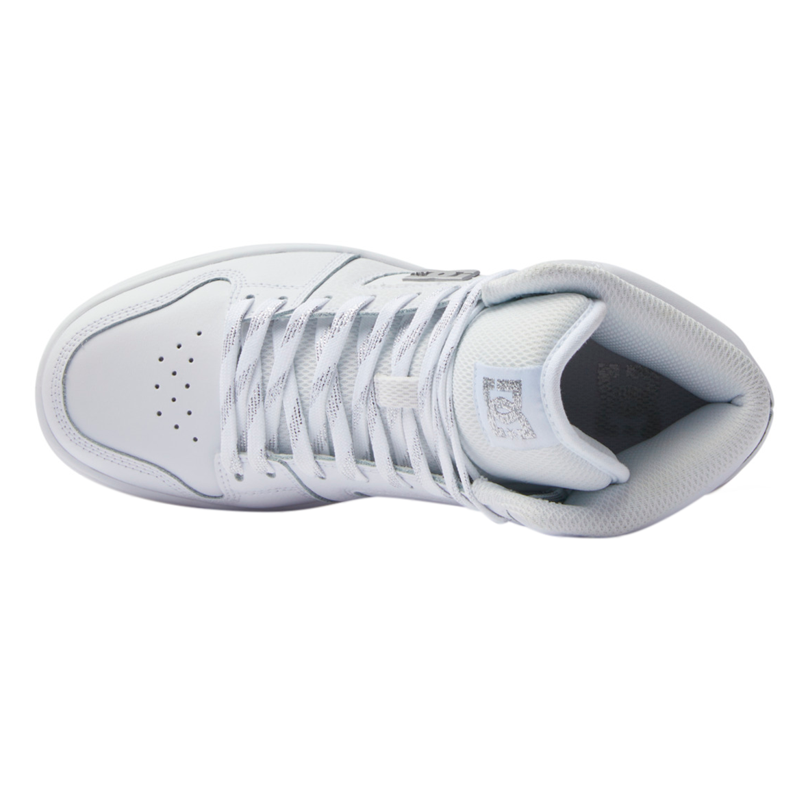 DC SHOES MANTECA 4 HI PARA DAMA COLOR BLANCO PLATA