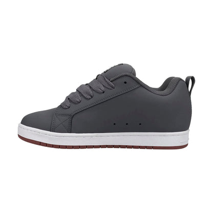 TENIS DC SHOES COURT GRAFFIK PARA CABALLERO COLOR GRIS BLANCO