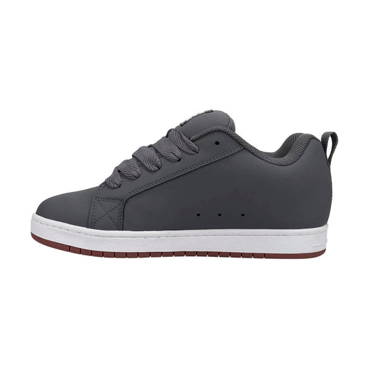 TENIS DC SHOES COURT GRAFFIK PARA CABALLERO COLOR GRIS BLANCO