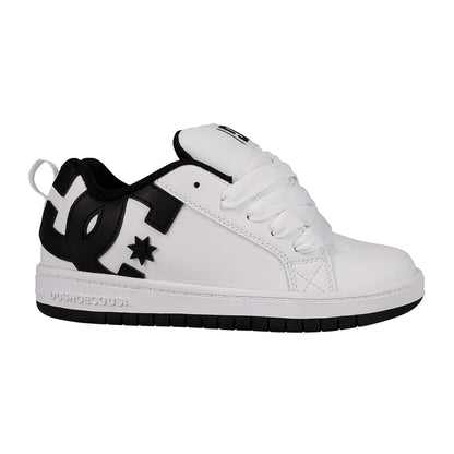 TENIS DC SHOES COURT GRAFFIK PARA NIÑO COLOR BLANCO
