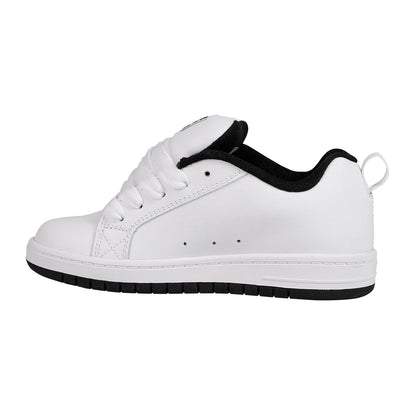 TENIS DC SHOES COURT GRAFFIK PARA NIÑO COLOR BLANCO