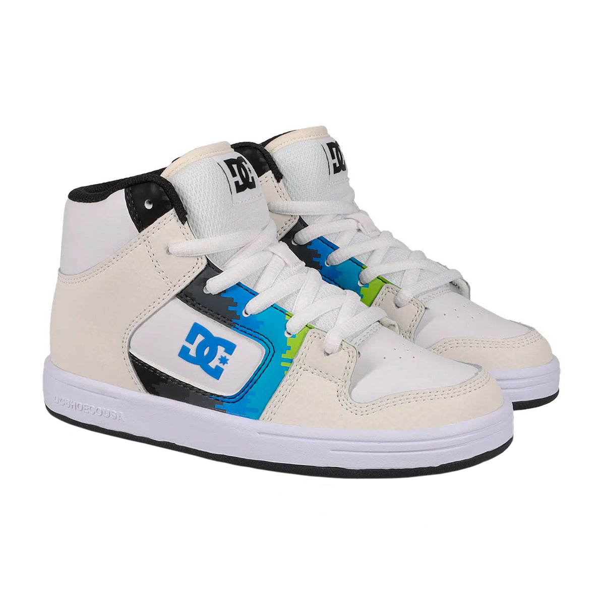 TENIS DC SHOES MANTECA 4 HI JUVENIL COLOR BLANCO
