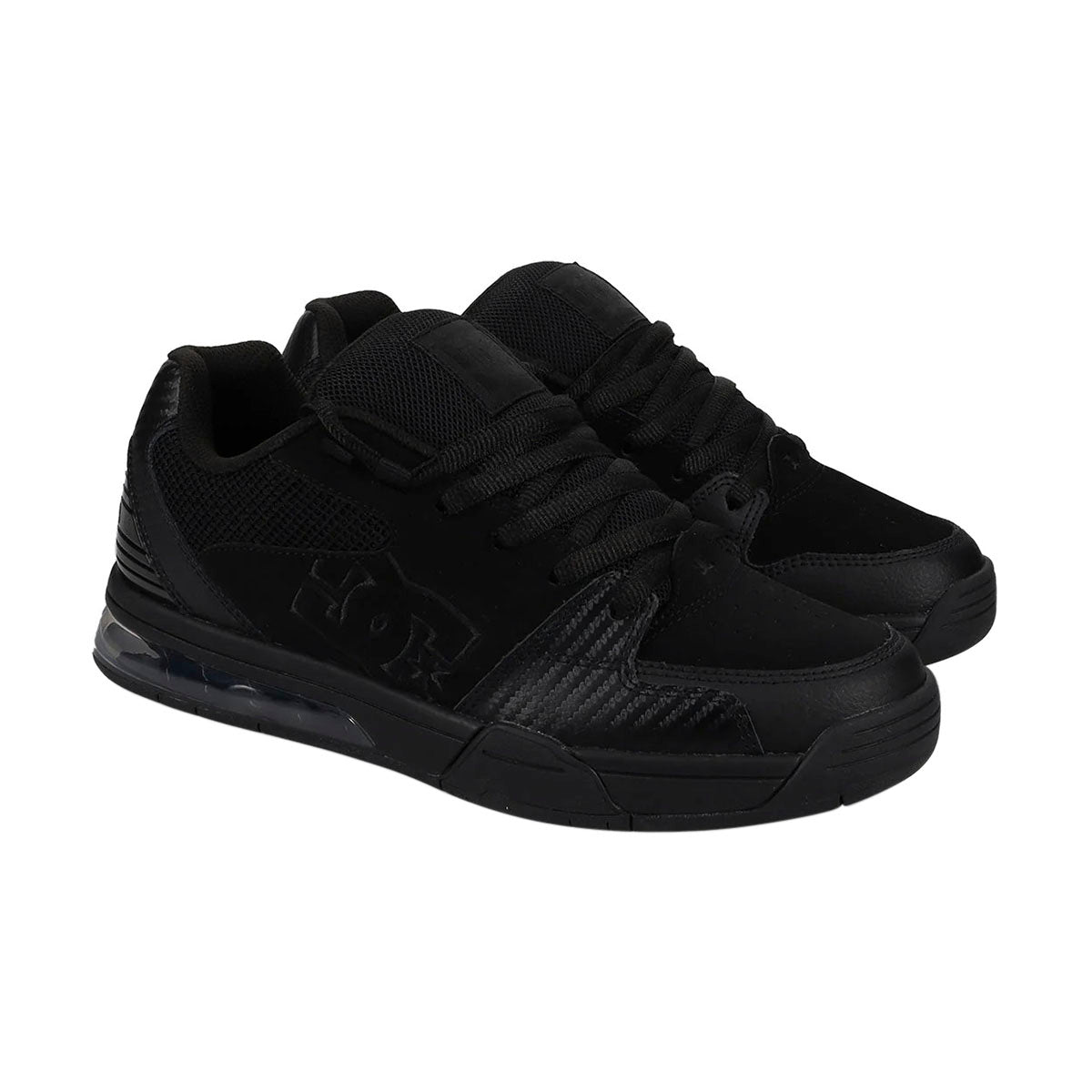 TENIS DC SHOES VERSATILE PARA CABALLERO COLOR NEGRO MONOCROMO