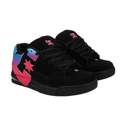 TENIS DC SHOES COMMAND PARA DAMA COLOR NEGRO ROSA AZUL
