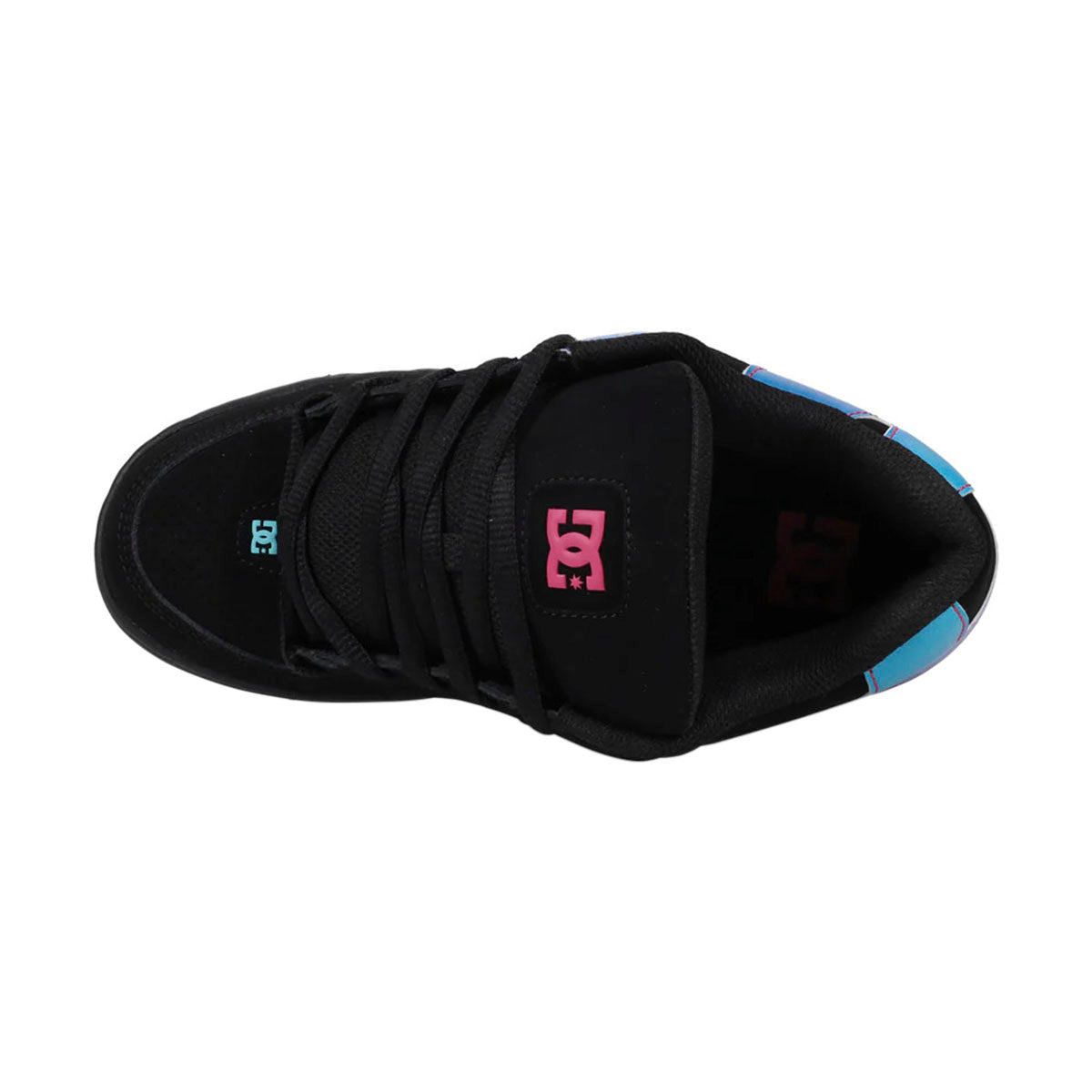 TENIS DC SHOES COMMAND PARA DAMA COLOR NEGRO ROSA AZUL