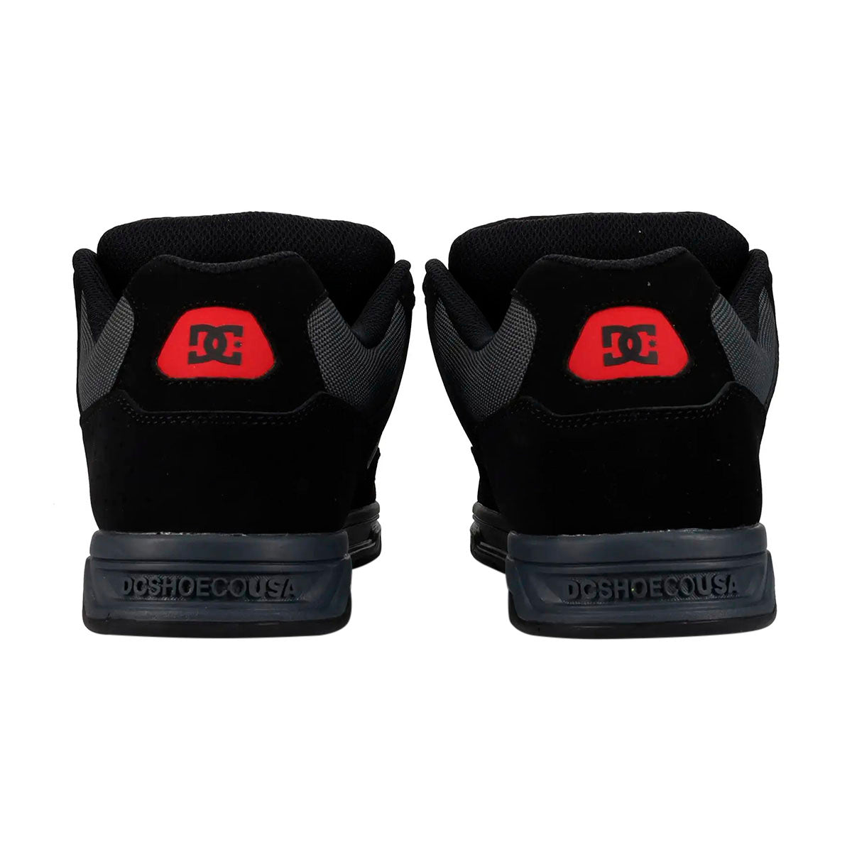 TENIS DC SHOES COILER PARA CABALLERO COLOR NEGRO GRIS ROJO