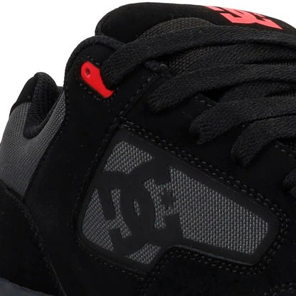 TENIS DC SHOES COILER PARA CABALLERO COLOR NEGRO GRIS ROJO