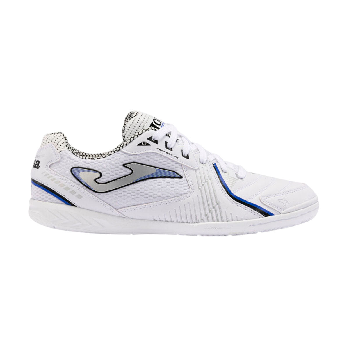 TENIS JOMA DRIBLING 24 PARA CABALLERO COLOR BLANCO NEGRO AZUL