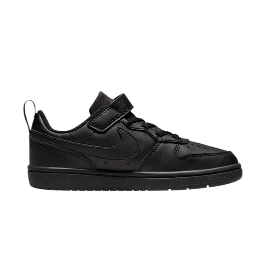 TENIS NIKE COURT BOROUGH PARA NIÑO COLOR NEGRO MONOCROMO
