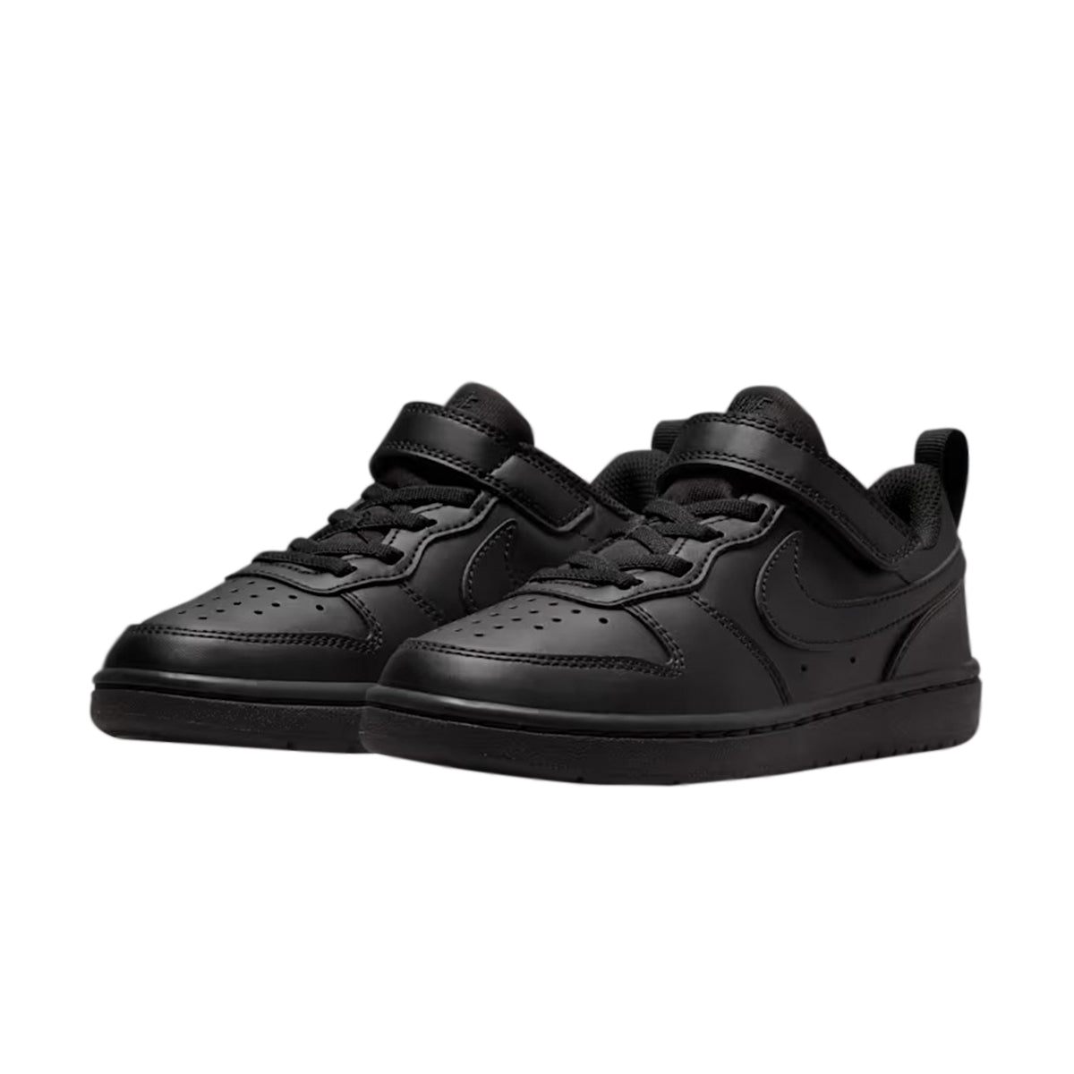TENIS NIKE COURT BOROUGH PARA NIÑO COLOR NEGRO MONOCROMO