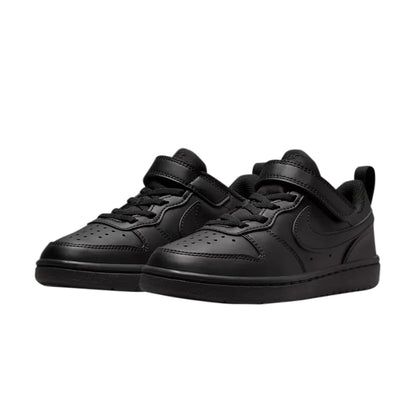 TENIS NIKE COURT BOROUGH PARA NIÑO COLOR NEGRO MONOCROMO
