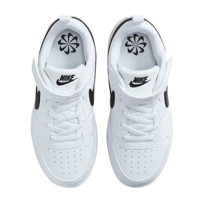 TENIS NIKE COURT COTOUGH PARA NIÑO COLOR BLANCO NEGRO