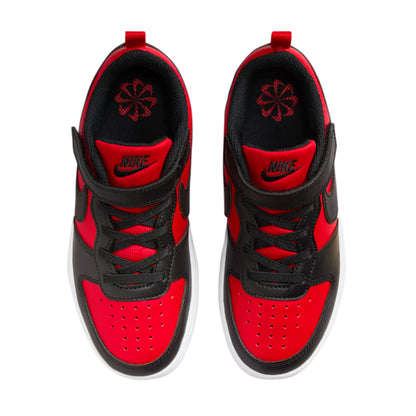 TENIS NIKE COURT BOROUGH PARA NIÑO COLOR NEGRO ROJO