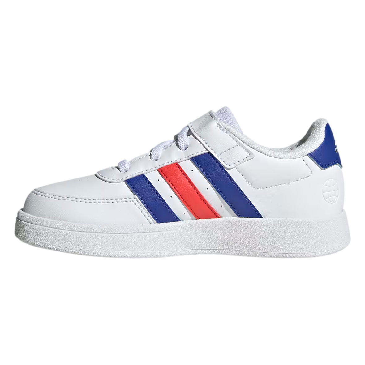 TENIS ADIDAS BREAKNET 2.0 PARA NIÑO COLOR BLANCO AZUL ROJO