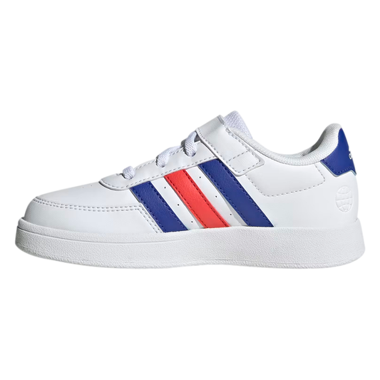 TENIS ADIDAS BREAKNET 2.0 PARA NIÑO COLOR BLANCO AZUL ROJO