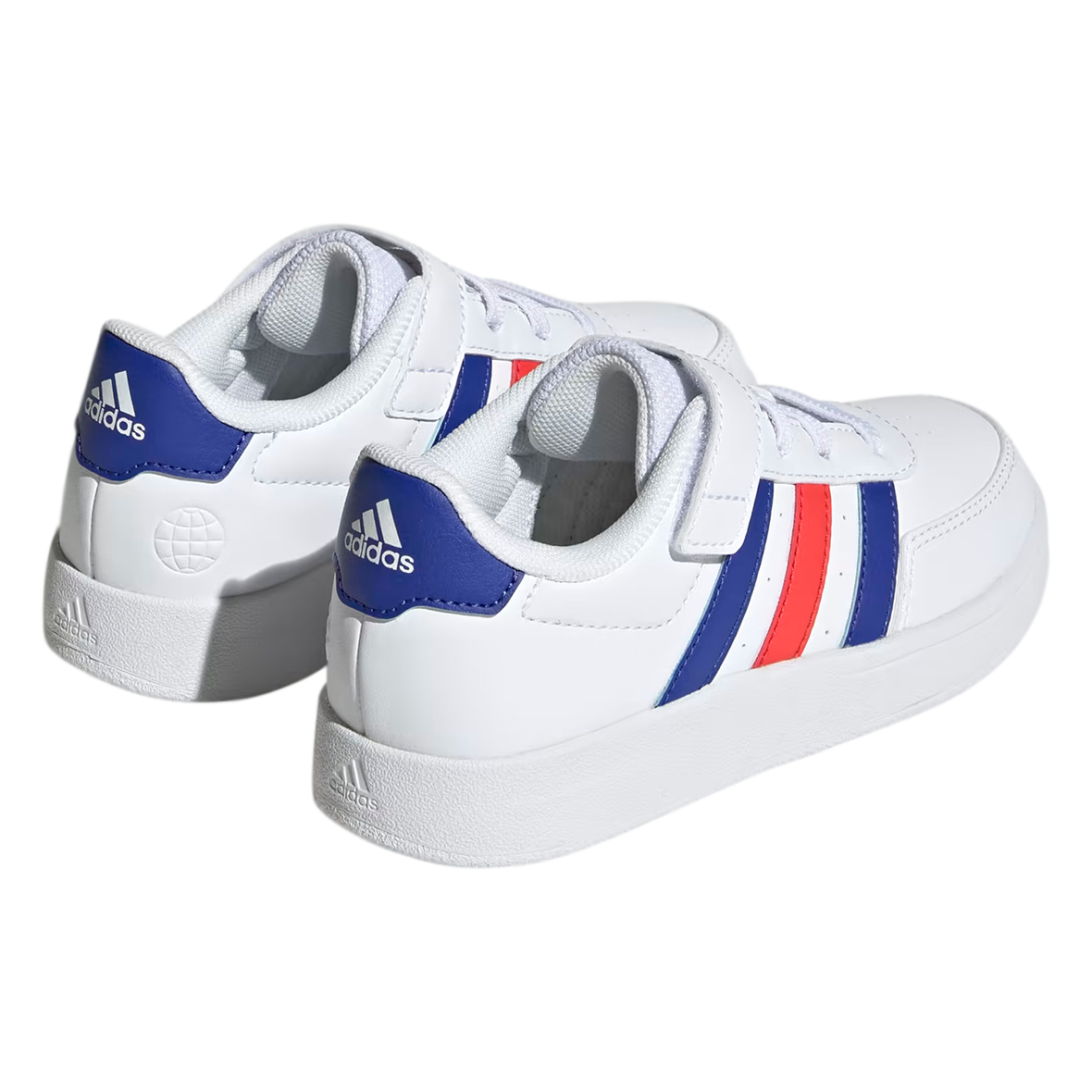 TENIS ADIDAS BREAKNET 2.0 PARA NIÑO COLOR BLANCO AZUL ROJO