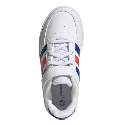 TENIS ADIDAS BREAKNET 2.0 PARA NIÑO COLOR BLANCO AZUL ROJO