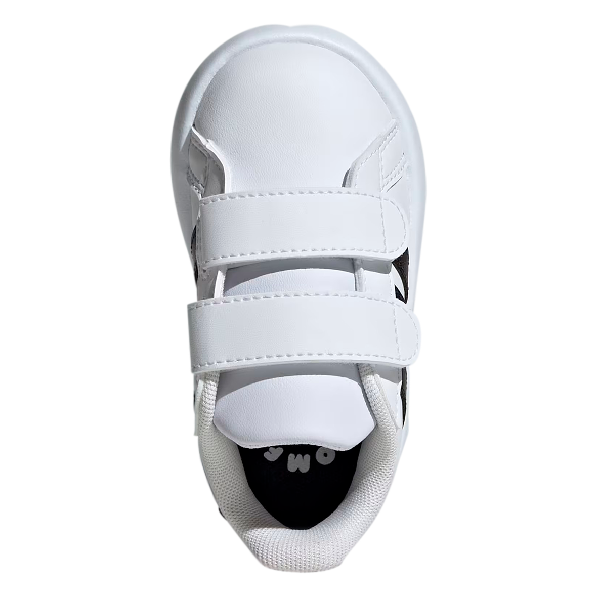TENIS ADIDAS GRAND COURT INFANTIL COLOR BLANCO NEGRO