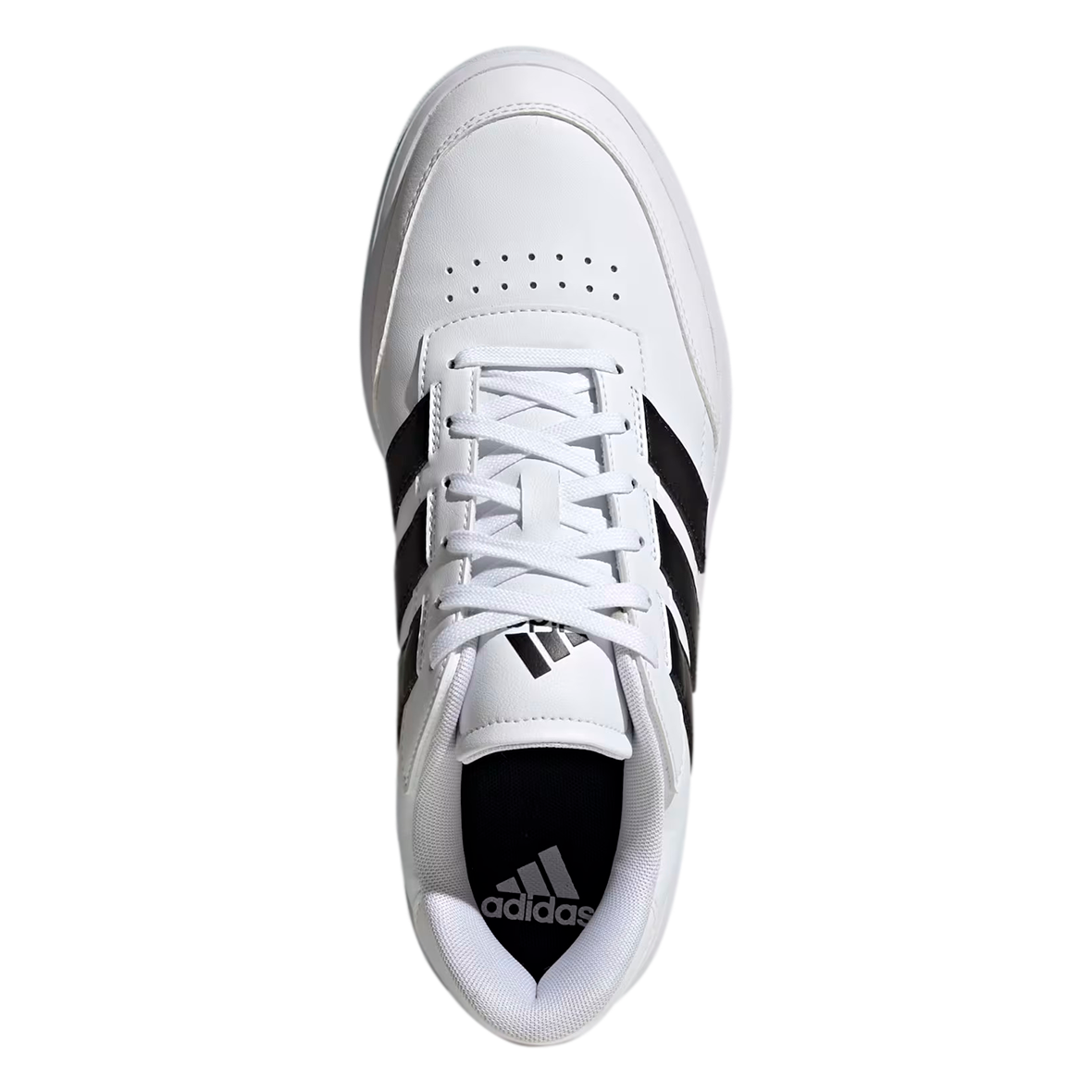 TENIS ADIDAS COURTBLOCK PARA CABALLERO COLOR BLANCO NEGRO