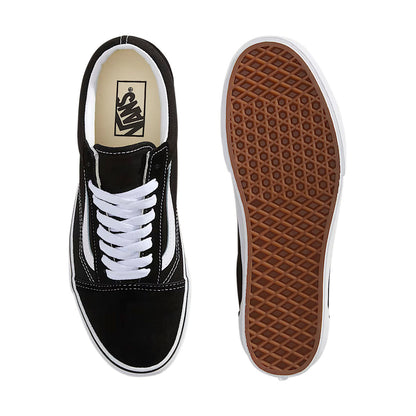 TENIS VANS OLD SKOOL DE PLATAFORMA PARA DAMA NEGRO BLANCO