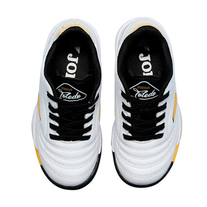 TENIS JOMA TOLEDO JR JUVENIL COLOR BLANCO NEGRO ORO