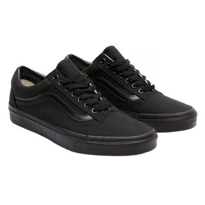 TENIS VANS OLD SKOOL UNISEX COLOR NEGRO MONOCROMO