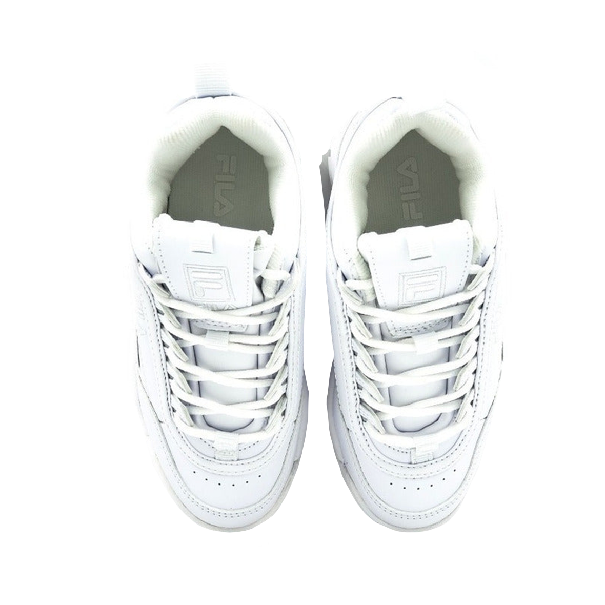 TENIS FILA DISRUPTOR  UNISEX COLOR BLANCO BLANCO