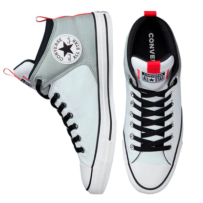 TENIS CONVERSE STREET PARA CABALLERO COLOR BLANCO GRIS ROJO