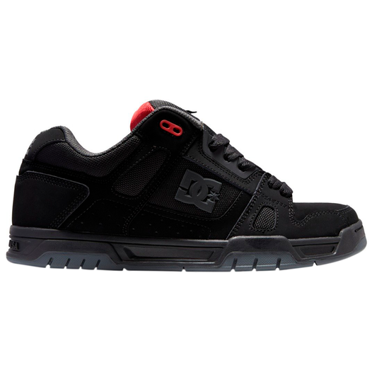 TENIS DC SHOES STAG PARA CABALLERO COLOR NEGRO ROJO