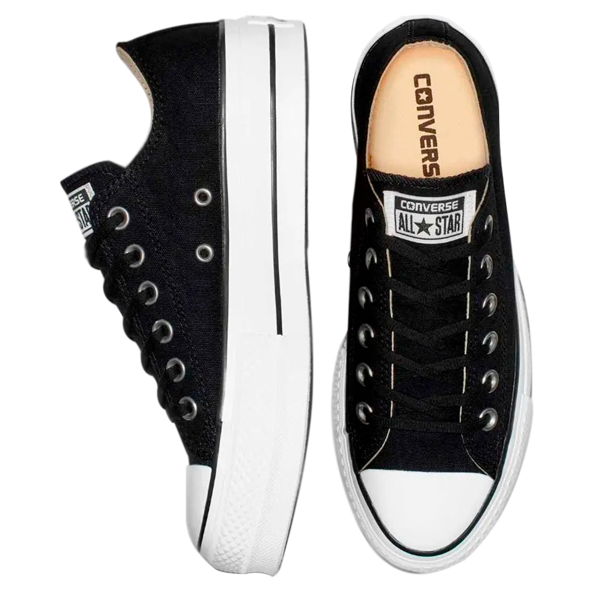 TENIS CONVERSE CHUCK TAYLOR ALL STAR LIFT PARA DAMA COLOR NEGRO