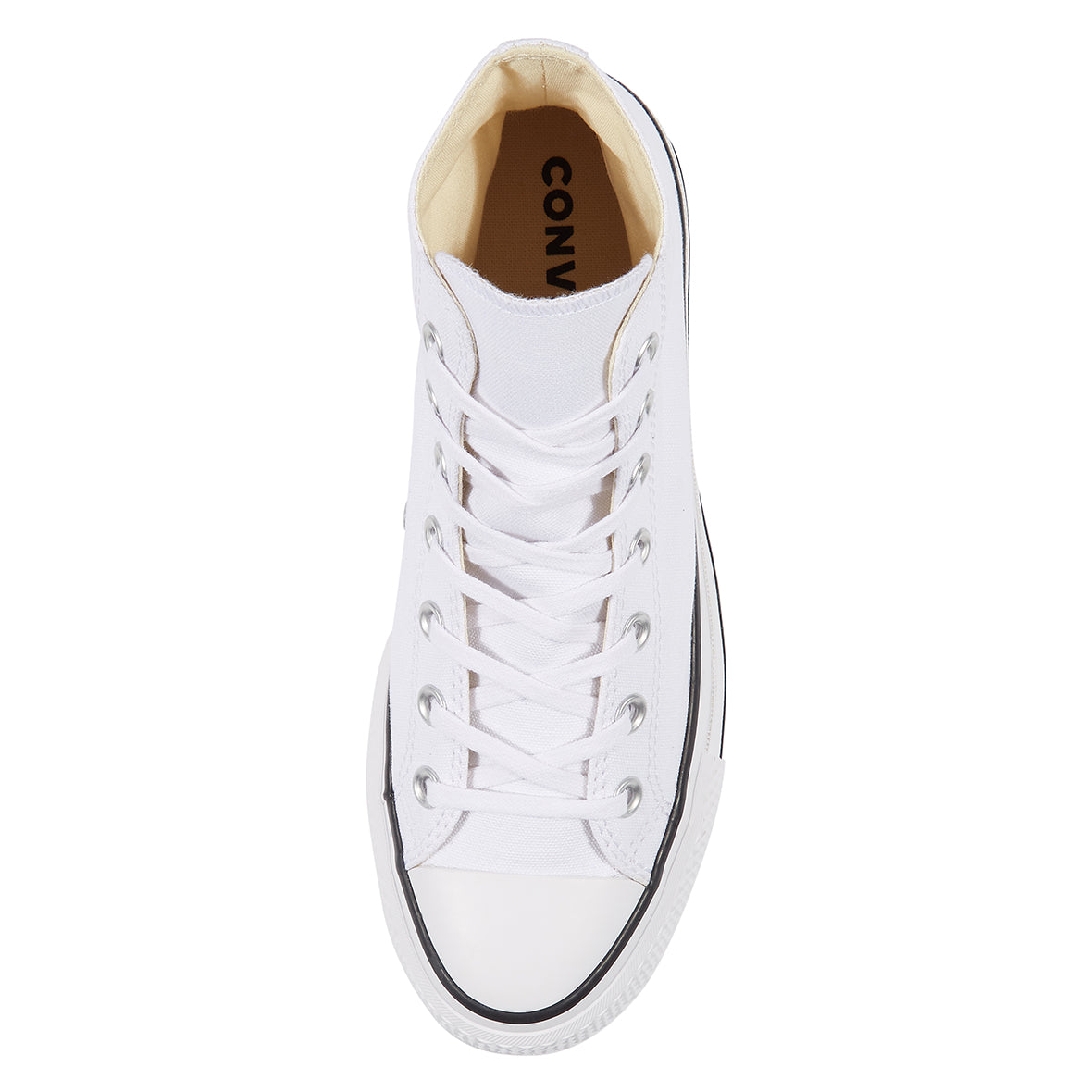TENIS CONVERSE CHUCK TAYLOR ALL STAR LIFT HI PARA DAMA COLOR BLANCO