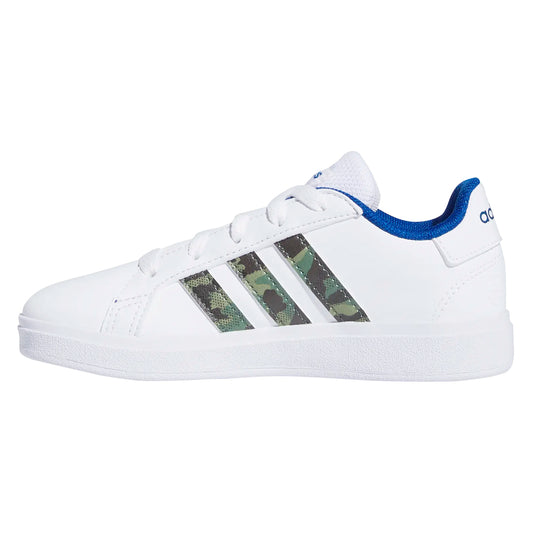 TENIS ADIDAS GRAND COURT JUVENIL COLOR BLANCO VERDE